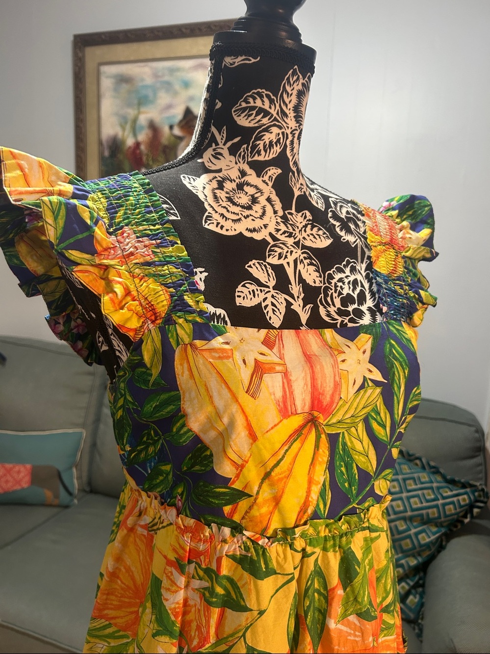 Farm Rio Tiered Tropical Size Small - Picture 4 of 5